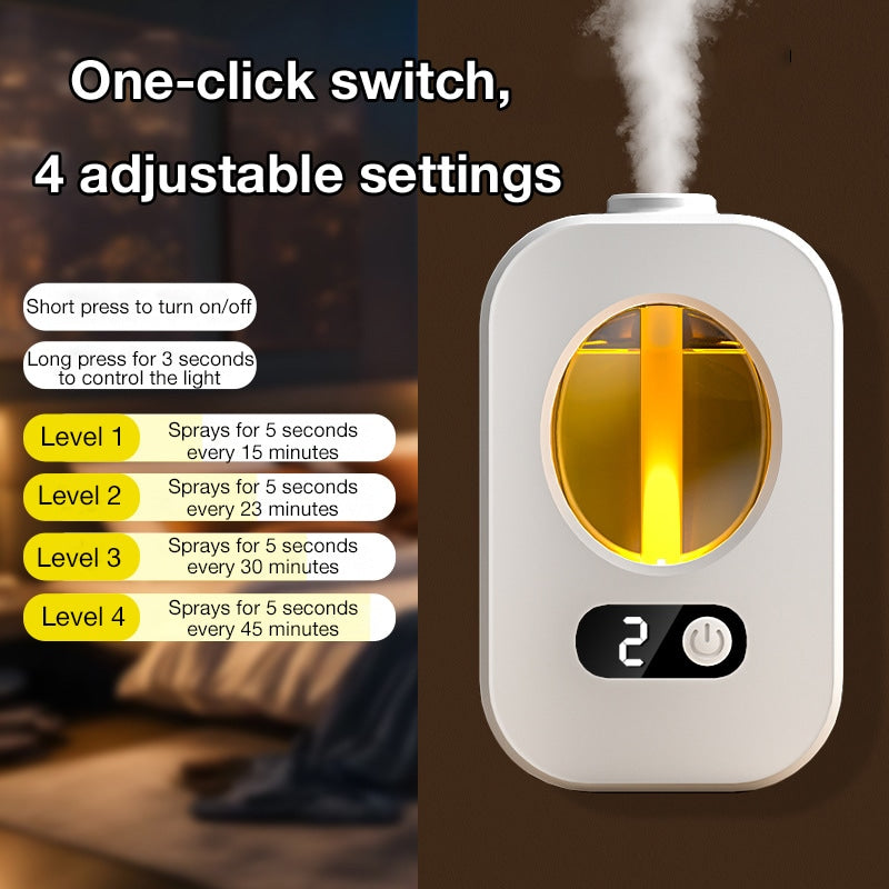 Smart Aromatherapy Diffuser, Automatic Fragrance Spray for Home, Toilet Deodorizer, Rechargeable Scented Air Freshener| Elitebaz
