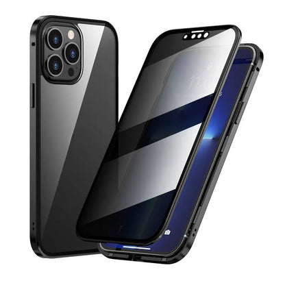 iPhone Magnetic Double-Sided Privacy Glass Case| Elitebaz