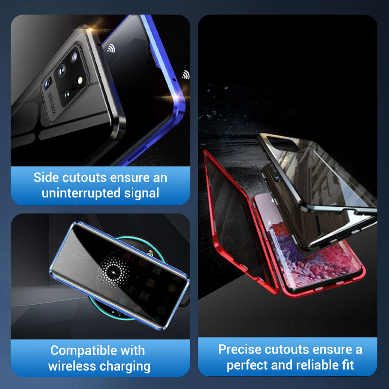 Samsung Anti-Peeping Phone Case, Full-Cover Magnetic Metal Protective Case | Elitebaz