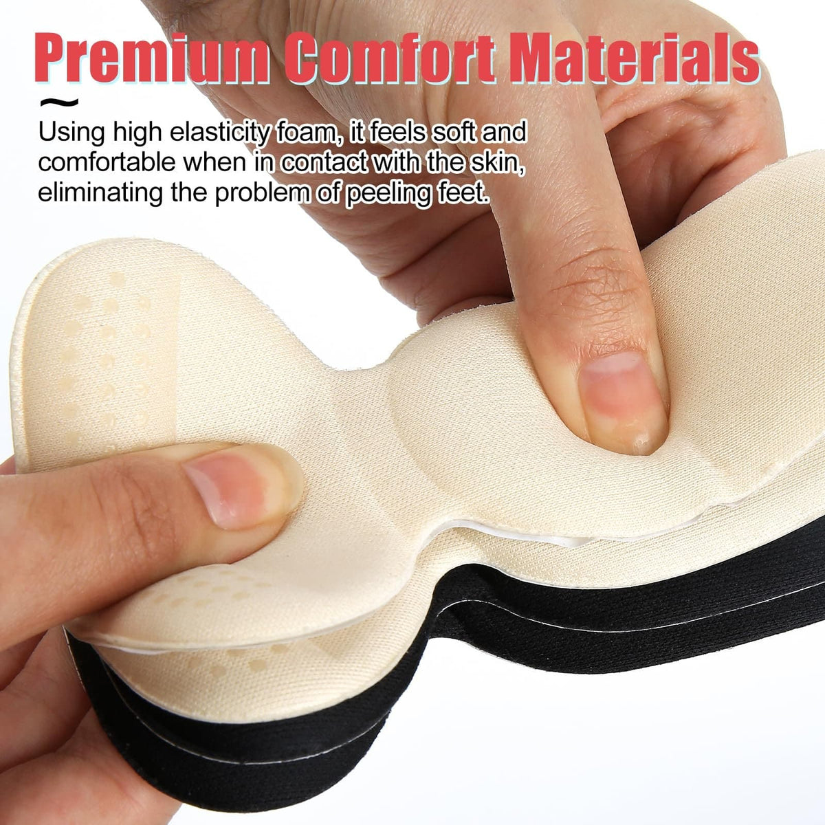 Anti-slip Heel Liners Soft Cushion Heel Protector Pads for Women Men S