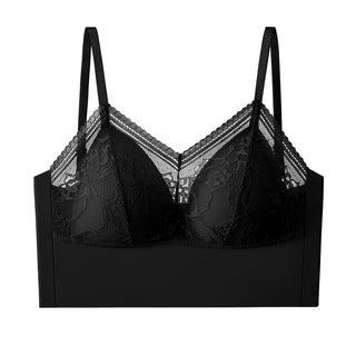 Ice Silk Lace Seamless Back Top Breathable Bra